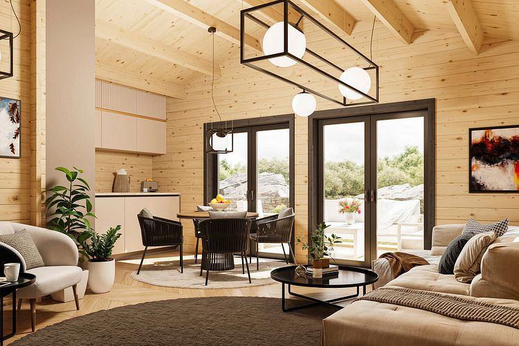 Wolff Finnhaus Ferienhaus Kunlun 57 - 68 mm