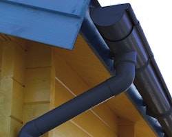 Kunststoff Dachrinnenset für Karibu Anlehncarport 2/3