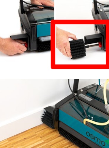 OSMO Randbürste für Terrassen- und Fußboden Reinigungsmaschine -abrasiv-