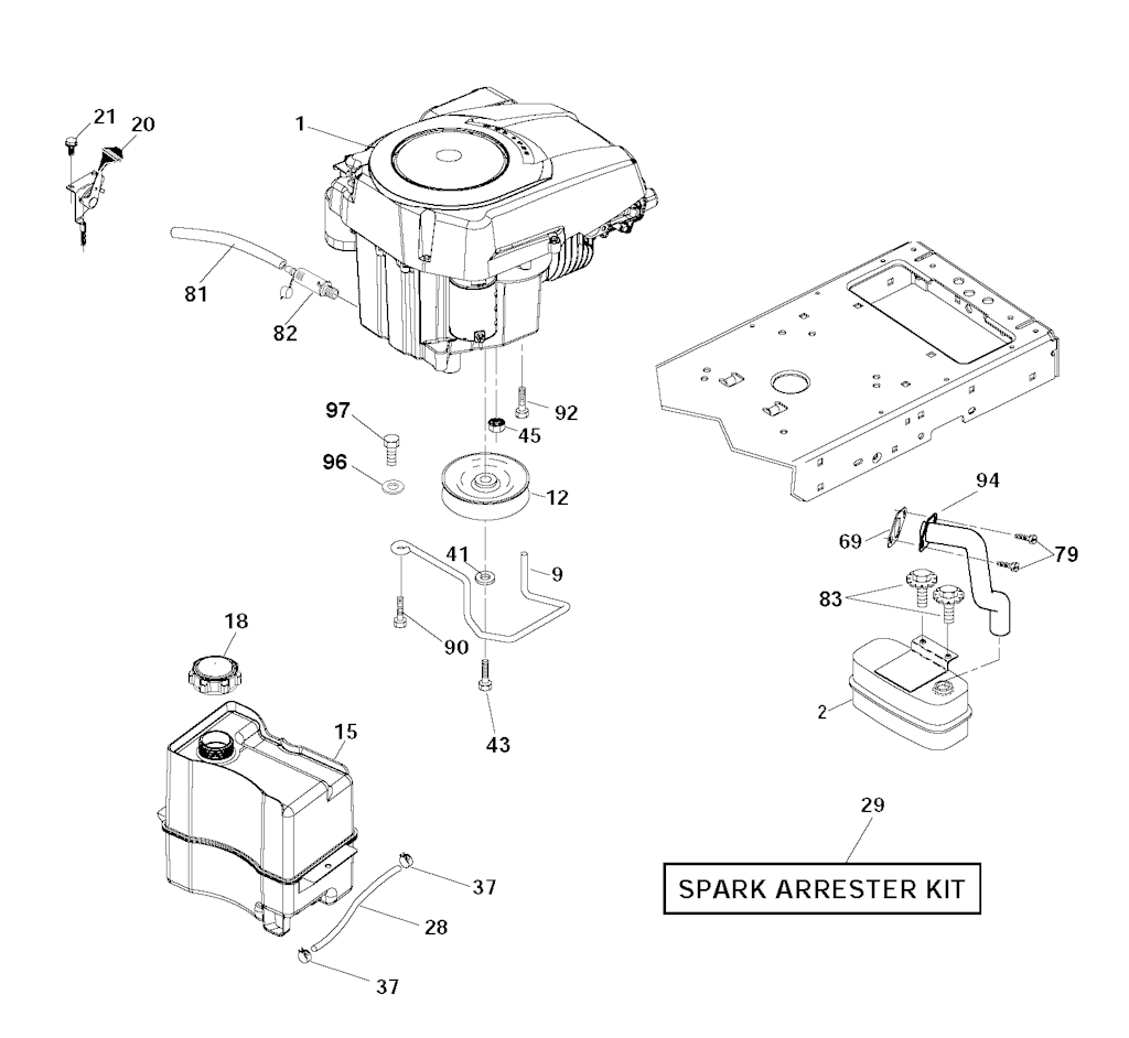 Explosionszeichnung Ersatzteile