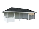 Vorschaubild Palmako Pavillon Bianca 24,9 m² Set 215 Slide - 28 mm