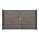 Vorschaubild GroJa BasicLine Nova Doppeltor Rahmen Alu Anthrazitgrau auf Maß