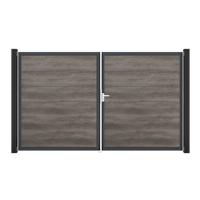 GroJa BasicLine Nova Doppeltor Rahmen Alu Anthrazitgrau auf Maß