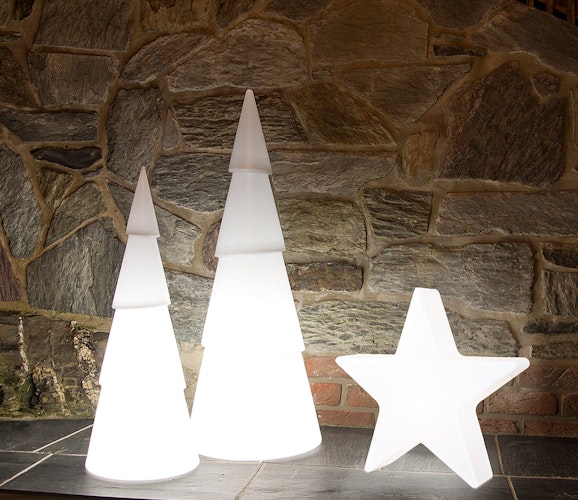 8 seasons design Solar LED-Dekoleuchte Shining Tree rund, verschiedene Größen