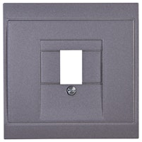 Kopp Abdeckung für TAE-Telefon-Anschlussdose MALTA anthrazit