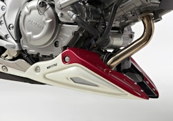 BODYSTYLE Sportsline Bugspoiler ABS Kunststoff weiß/blau für SUZUKI Gladius 650 
