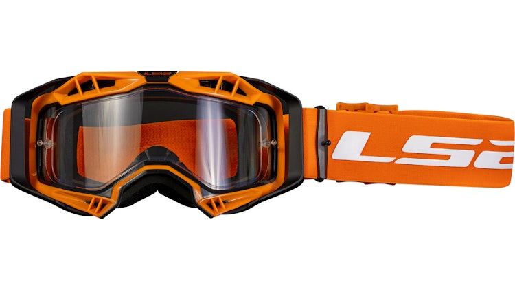 LS2 Crossbrille Aura Enduro – Schwarz/Orange