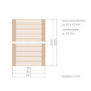 Vorschaubild OSMO Möbelzuschneidetür mit geschlossenen Lamellen 20 mm