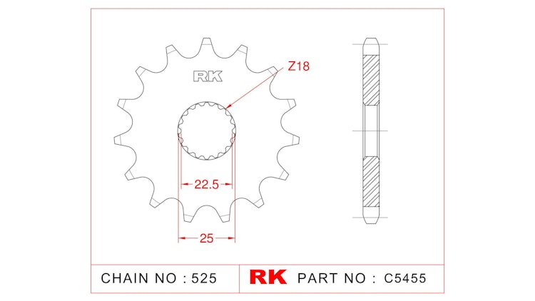 RK Antriebsritzel 5455