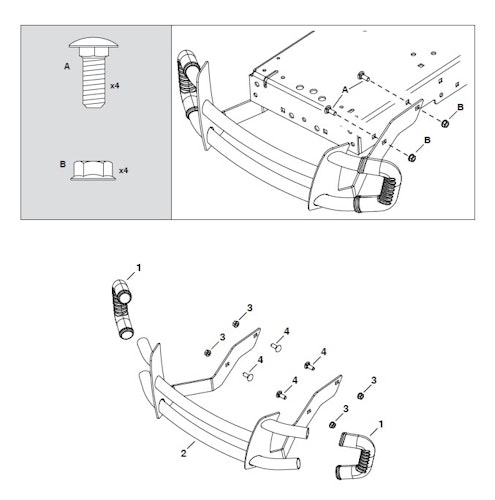 Husqvarna Zubehör für Aufsitzmäher LS BRUSH GUARD, 505568813