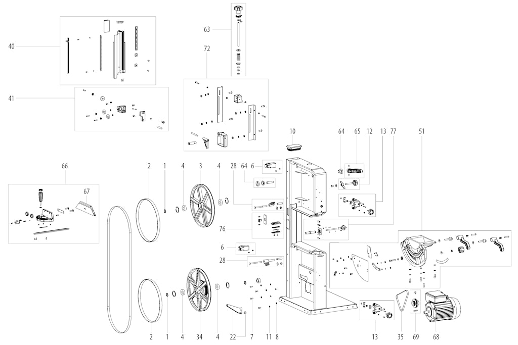 Explosionszeichnung Ersatzteile