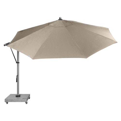 doppler Pendelschirm EXPERT 350, Aluminium Silber / 100 % Polypropylen 220 g/m²