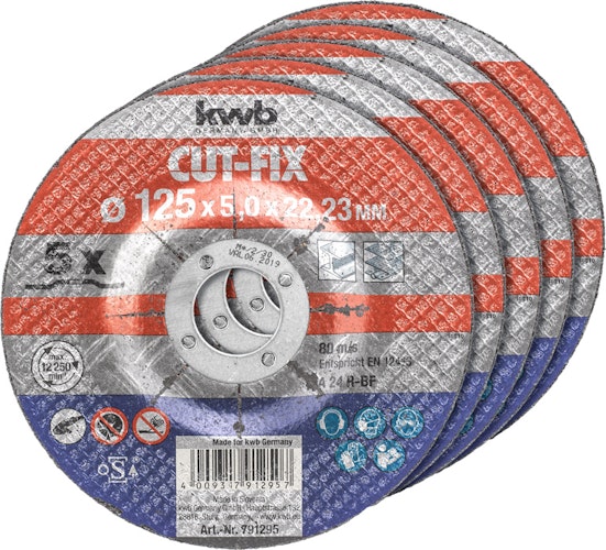 kwb 5 Trennscheiben Metall 125 791295