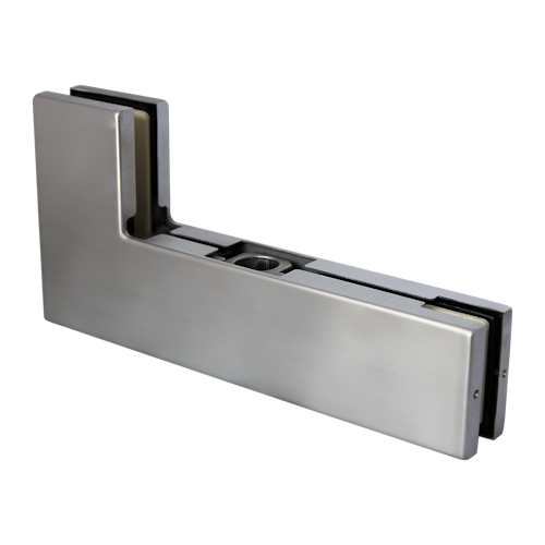 Griffwerk Pivot PT40- Edelstahl matt Eckbeschlag oben inkl. Drehpunkt, 8-12mm