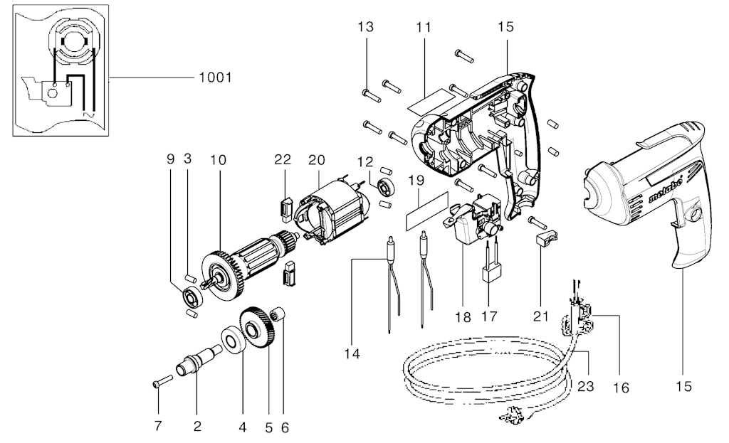 Explosionszeichnung Ersatzteile