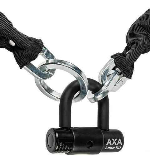 Axa Kettenschloss Loop 110 cm schwarz