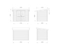 Vorschaubild Palmako Gartenhaus Alice 4,7 m² - 28 mm