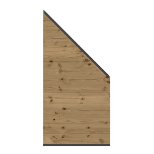 TraumGarten SYSTEM Holz Thermo Massiv Zaun-Anschluss-Set 91 x 184 auf 94