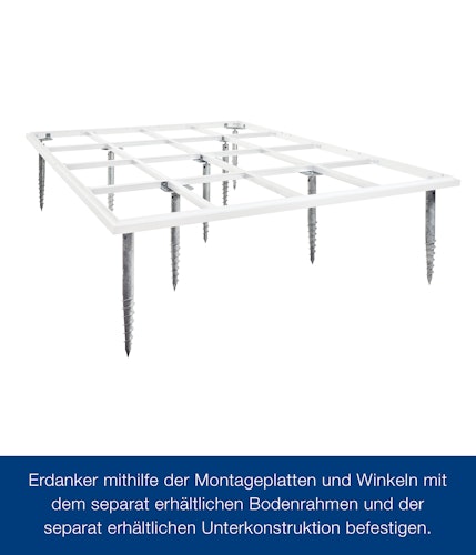 Hörmann Schraubfundament für Gerätehaus Juno - 13 Schrauben