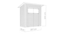 Vorschaubild Bertilo Gartenhaus Pent Modern 1 - 18 mm