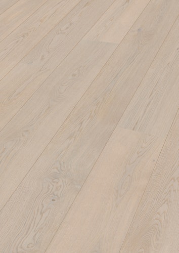 MEISTER Lindura-Holzboden HD 400 (EasyStep SF - B-Ware) | ultramattlackiert Eiche natur arcticweiss gebürstet 8917 - 2200 mm - 2. Wahl