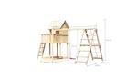 Vorschaubild Akubi Stelzenhaus Frieda mit Doppelschaukelanbau und Klettergerüst