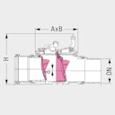 Vorschaubild KESSEL - Rückstaudoppelverschluss für freiliegenden Einbau mit Rattenschutz