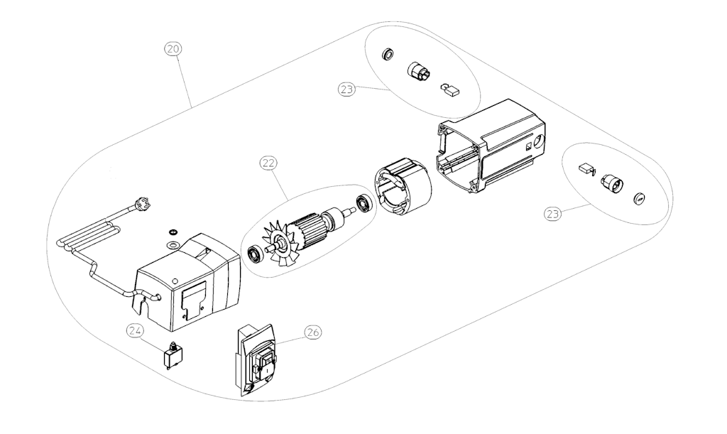 Explosionszeichnung Ersatzteile