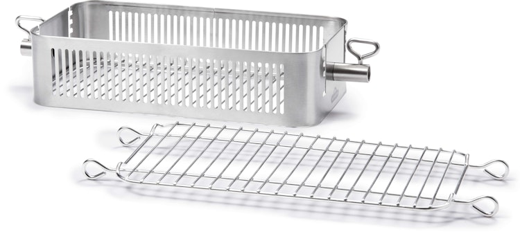 NAPOLEON Edelstahl-Grillkorb für Drehspieß, einstellbar (57013)