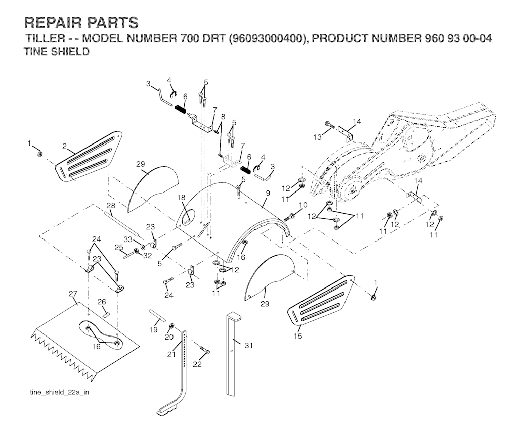 Explosionszeichnung Ersatzteile