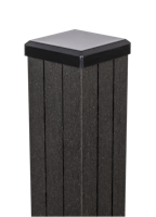 GroJa Zaunelement Pfosten zum Einbetonieren inkl. Kappe 7 x 7