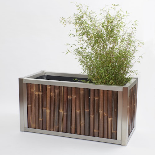 BambusBASIS Hochbeet - Profile Edelstahl