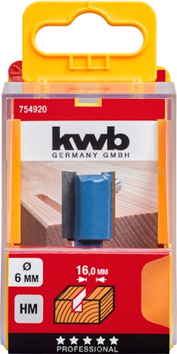 kwb Nutfräser HM 16 mm SB-Box 754920