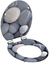 Vorschaubild MDF WC-Sitz GREY STONES