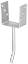 Vorschaubild Alberts® U-Pfostenträger 104x60x4mm Betonanker Rundstahl für verschiedene Pfostenstärken
