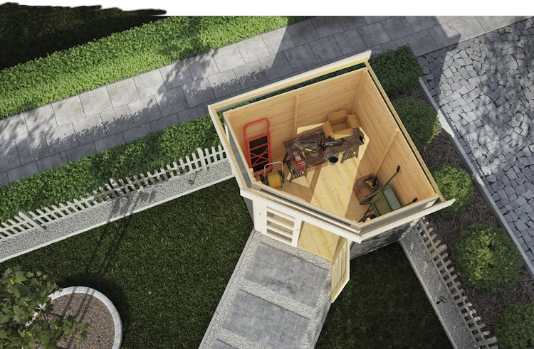 Karibu Gartenhaus Gerätehaus Goldendorf 3/5 - 19 mm