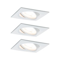 Paulmann Einbauleuchte Nova 3er Set LED 3x6,5W GU10 weiß eckig