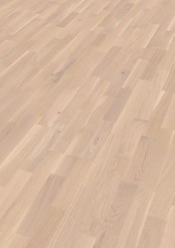 MEISTER Parkettboden MeisterParkett. longlife PC 200 2400 x 200 x 13 mm 9035 Eiche lebhaft cremeweiß gebürstet ultramattlackiert