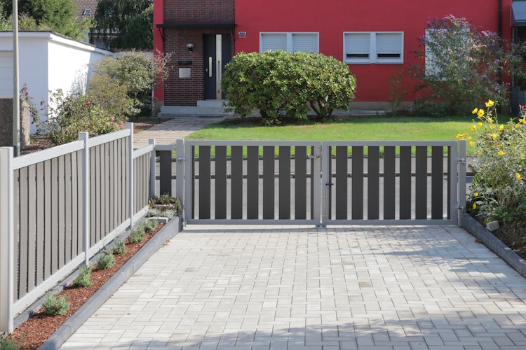 TraumGarten RAJA WPC ALU XL Anthrazit Doppeltor auf Maß