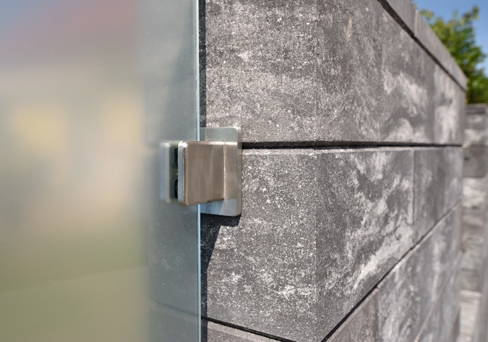 WESERWABEN® Halterung für Sichtschutz-Glaslement - Vario-Line® Classic /  8er-Set 