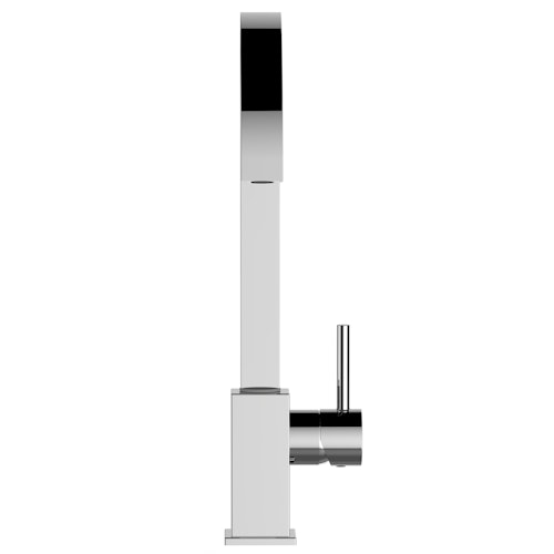 Wasserhahn Küchenarmatur, QU, mit 360° schwenkbarem flachem U-Auslauf, Verchromt