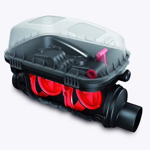 KESSEL 73200.10 - Rückstaudoppelverschluss Staufix SWA DN 200 für freiliegenden Einbau