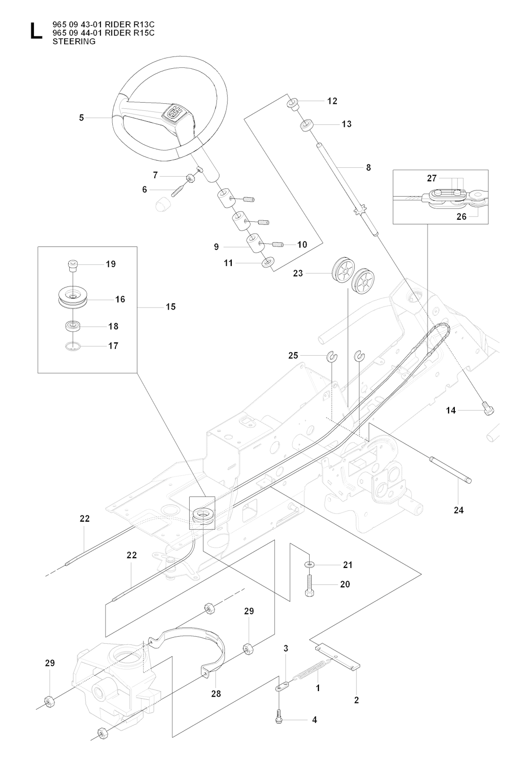 Explosionszeichnung Ersatzteile