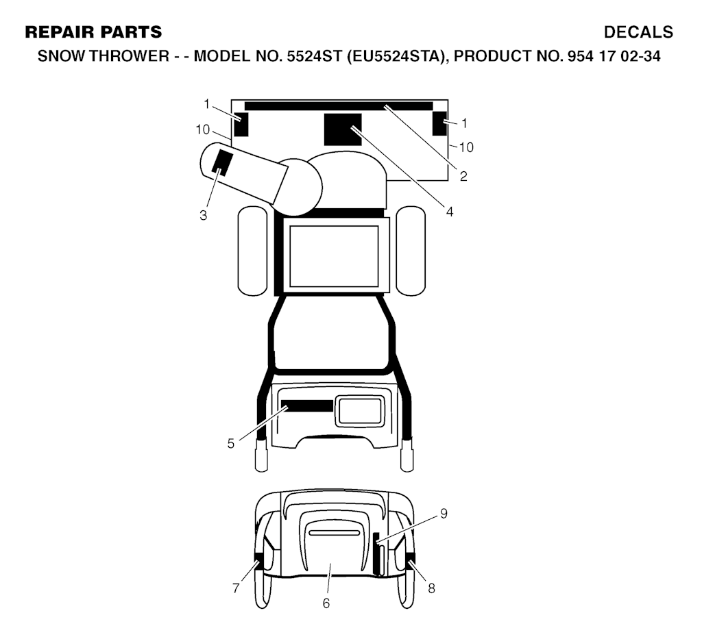 Explosionszeichnung Ersatzteile