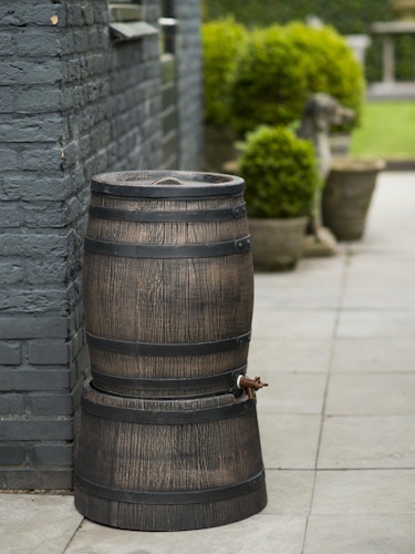 Ubbink Regenwassertank, Tonne rund (Modell Whiskey) - 120 l