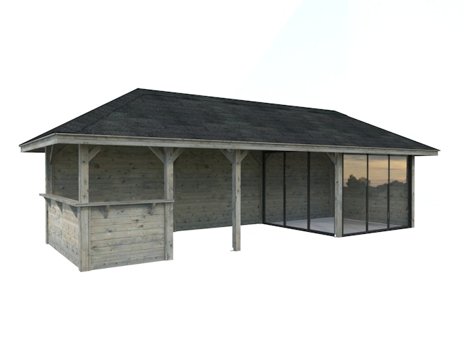 Palmako Pavillon Bianca 24,9 m² Set 215 Slide - 28 mm