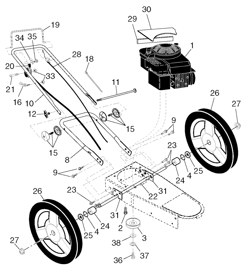 Explosionszeichnung Ersatzteile