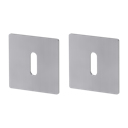 Vorschaubild Griffwerk FRAME | DESIGN MANUFAKTUR ROSETTE -Edelstahl matt Rosettenpaar eckig -Prontofix -BB