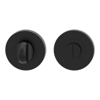 Griffwerk Rosettenpaar rund GK4 -Graphitschwarz Schraubtechnik -WC