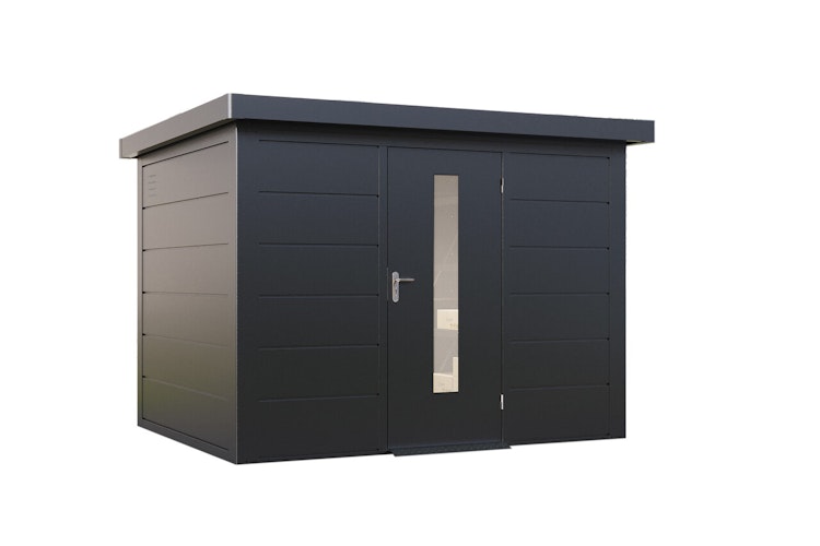 Wolff Finnhaus Premium Metall Gartenhaus Hakon 3024 Anthrazit